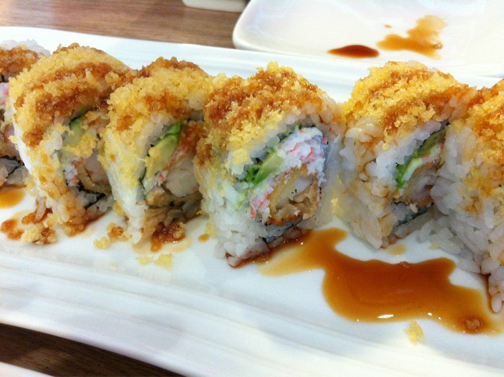 Crispy Prawn Tempura Roll Oshi Sushis